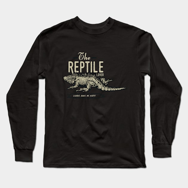 The Reptile Lover Long Sleeve T-Shirt by Rebus28